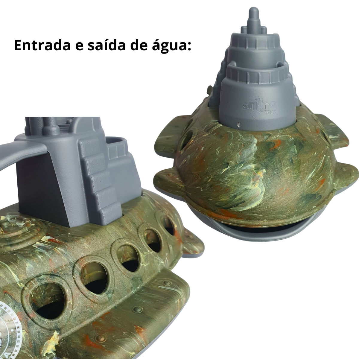 Submarino Infantil Verde Marinha - Brinquedo Para Piscina Submarino Infantil Verde Marinha - Brinquedo Para Piscina